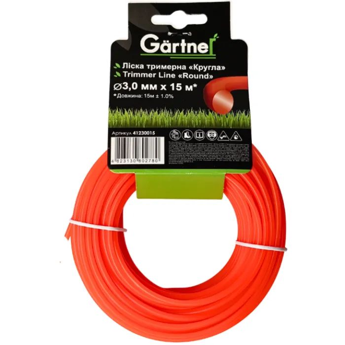 Жилка косильная Gartner "Круглая" 3,0 мм × 15 м (41230015)