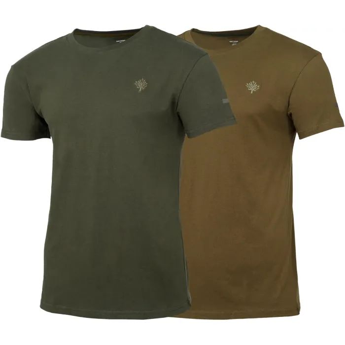 Футболка Hallyard Jones 2шт Зелений/Коричневий XL (jones/7709-001 XL)