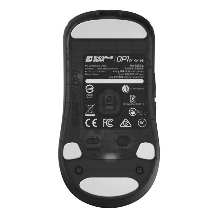 Мышка Endgame Gear OP1 4k v2 Wireless Transparent black (PGW-EG-MOU-073) изображение 9