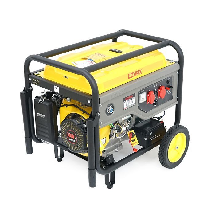 Генератор COVAX CV10000LD-E2, 7.0kW, 220V, 50Hz, DC12V, 18HP, ручной/электро стартер, 25L (CV10000LD-E2)