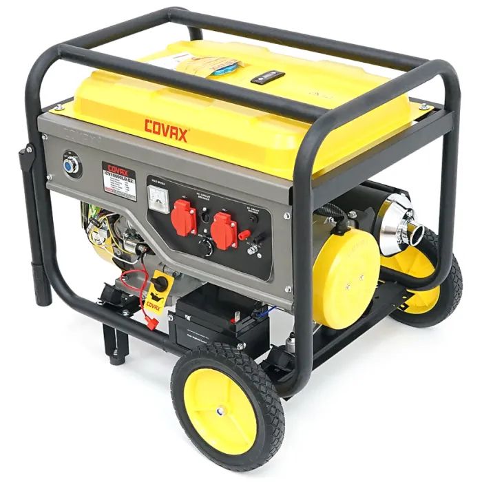 Генератор COVAX CV10000LD-E2, 7.0kW, 220V, 50Hz, DC12V, 18HP, ручной/электро стартер, 25L (CV10000LD-E2) изображение 4