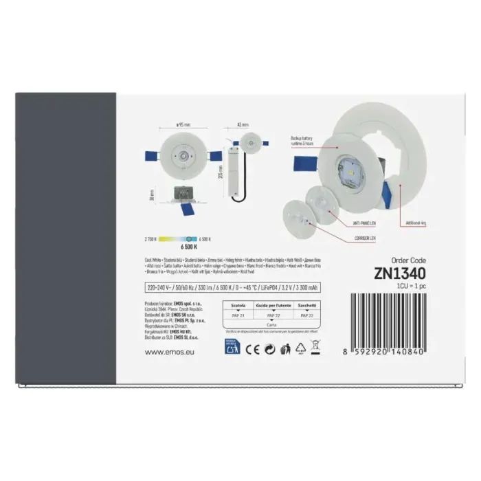 Светильник EMOS 2Вт 300лм (ZN1340) изображение 11