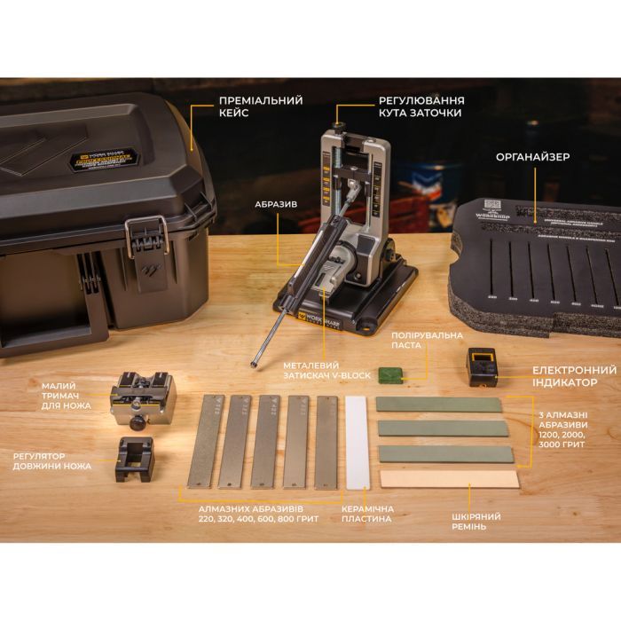 Точило Work Sharp Professional Precision Adjust Elite Knife Sharpener (WSBCHPAJ-PRO-ELT-I) зображення 4