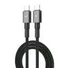Дата кабель USB-C to USB-C 1.0m 100W black Grand-X (CC-08B) зображення 2