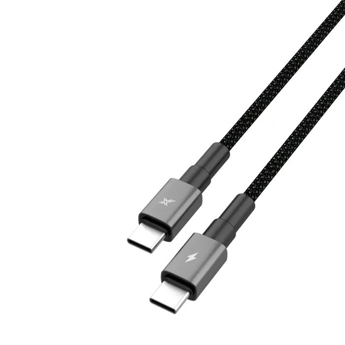 Дата кабель USB-C to USB-C 1.0m 100W black Grand-X (CC-08B) зображення 3