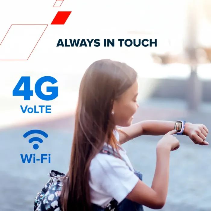 Смарт-годинник Canyon ZEFIR KW-49 E-SIM 4G GPS Blue Дитячий смарт-годинник (CNE-KW49BL) зображення 9