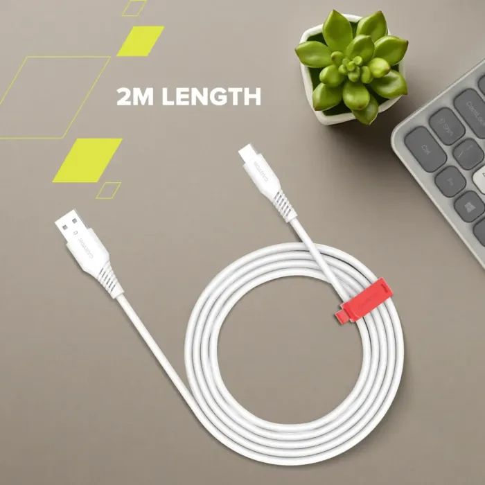 Дата кабель USB 2.0 AM to USB-C 2.0m 18W TPE white Canyon (CNS-AC18SC20W) зображення 2