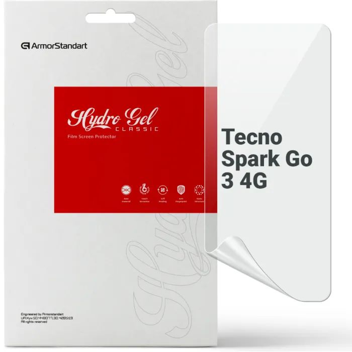 Плівка захисна Armorstandart hydrogel Tecno Spark Go 3 4G (ARM91005)