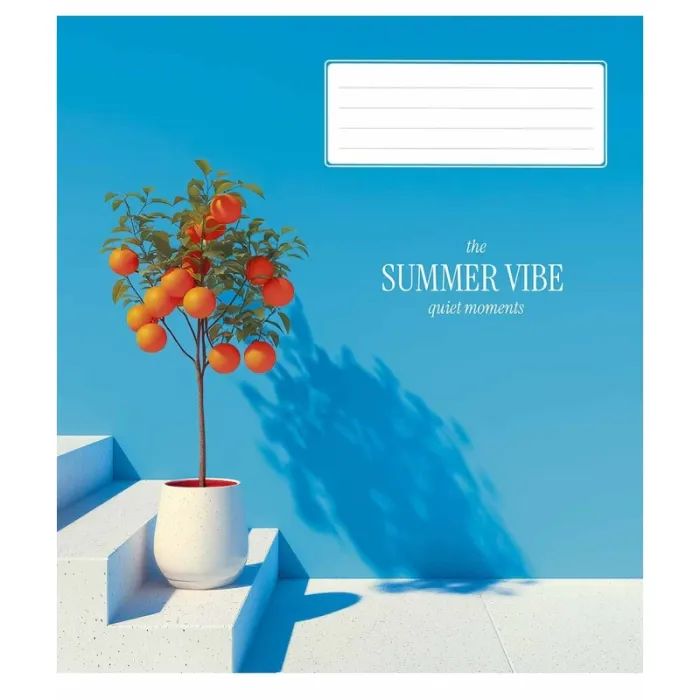 Тетрадь Школярик Star Summer Vibes 48 листов линия (048-3621L) изображение 2