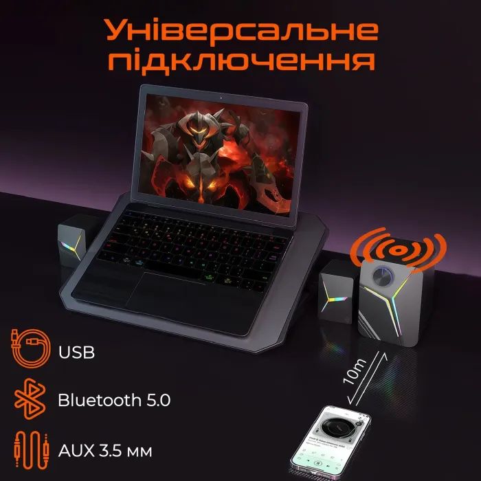 Акустическая система Meetion SP2111 Black (MT-SP2111BT-A) изображение 6
