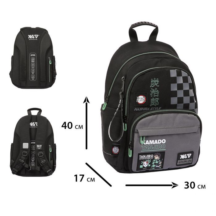 Рюкзак школьный Yes Demon Slayer. Tanjiro TS-47M (550312) изображение 3