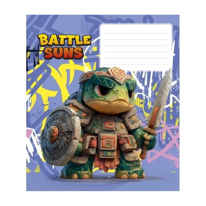 Зошит Школярик Battle Suns 12 аркушів клітинка (012-3757K) зображення 5