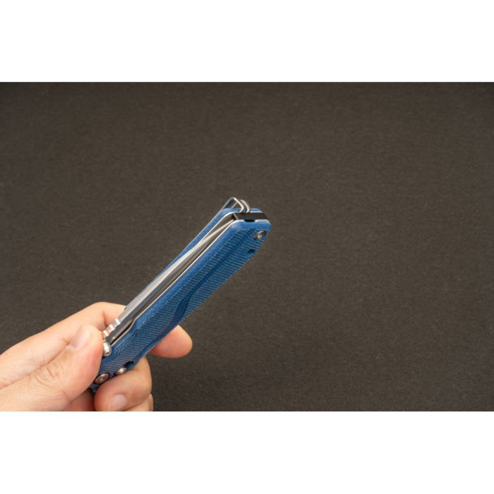 Нож SRM Rubik 7228B 140Cr, Blue Micarta, Stonewash (7228B-ME2) изображение 7
