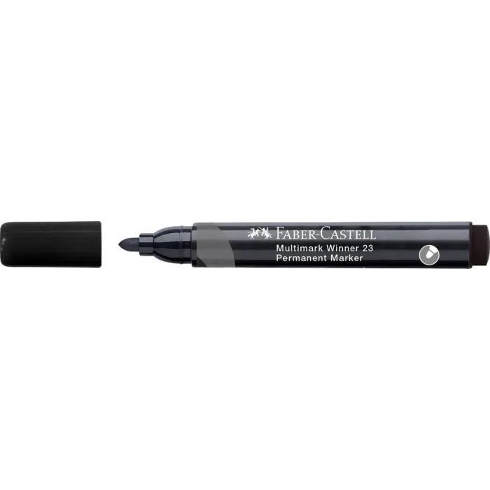Маркер Faber-Castell перманентный Multimark Winner 23, цвет черный (32839) изображение 2