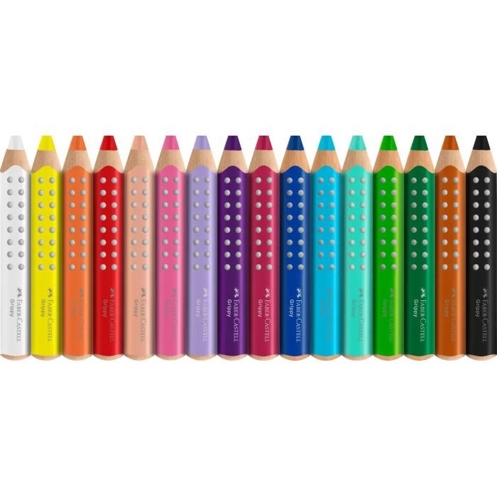 Карандаши цветные Faber-Castell Jumbo Grippy акварельні, 10 кольорів + стругачка (110636) (33043) изображение 4