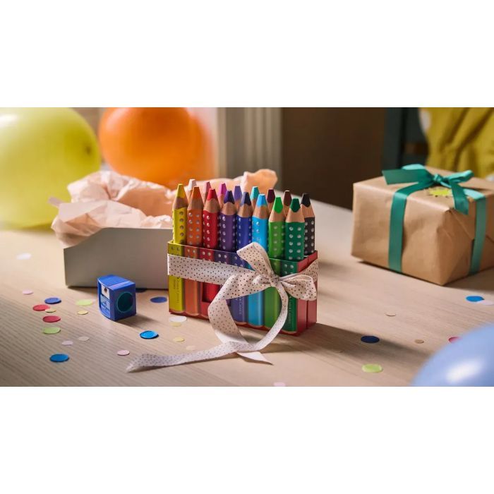 Карандаши цветные Faber-Castell Jumbo Grippy акварельні, 10 кольорів + стругачка (110636) (33043) изображение 7