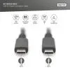 Дата кабель USB-C to USB-C 1.0m USB4 Thunderbolt 3 240W 8K60Hz black Digitus (AK-300343-008-S) изображение 2