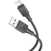 Дата кабель USB 2.0 AM to USB-C 1.0m silicone X101 Assistant black HOCO (6942007604079) изображение 2