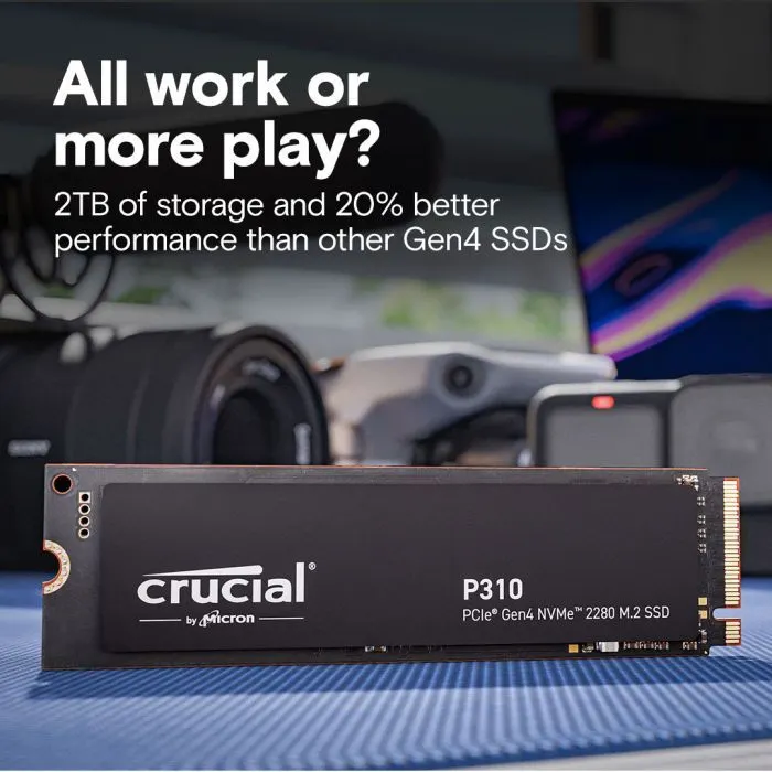 Накопитель SSD M.2 2280 4TB P310 Micron (CT4000P310SSD8) изображение 3