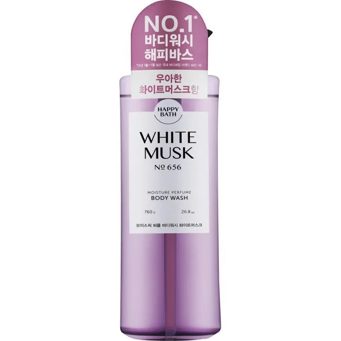 Гель для душа Happy Bath White Musk Moisture Perfume Body Wash 760 мл (8809803537575)