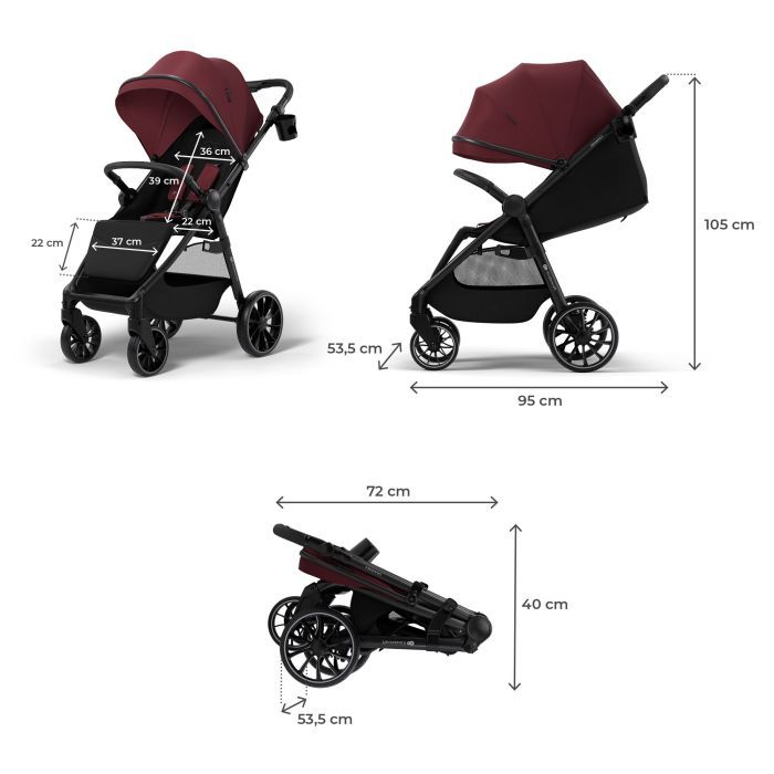Коляска Kinderkraft Grande 2 Black (KSGRAN02BLK0000) (5902533929580) зображення 5