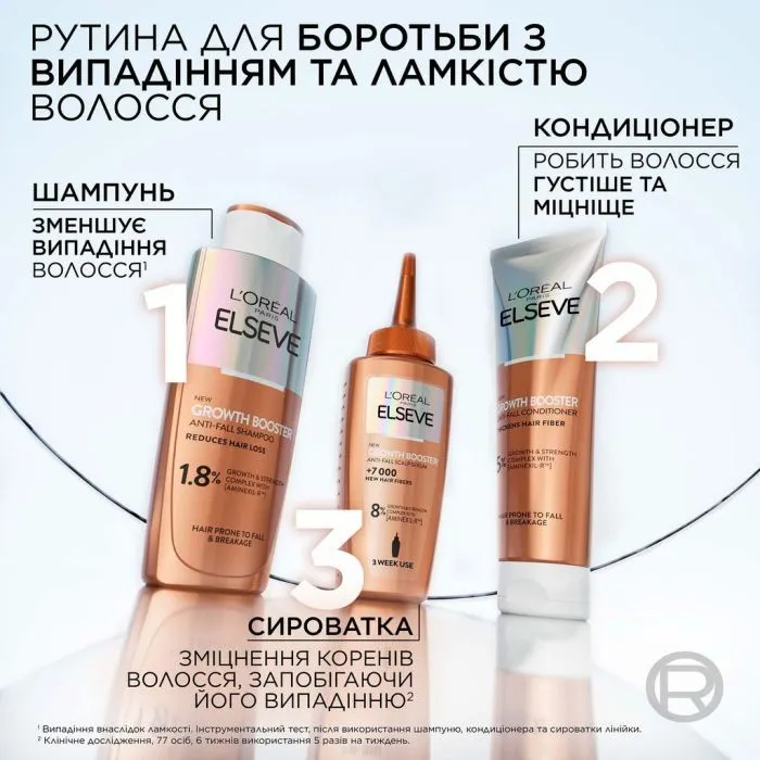 Кондиционер для волос Elseve Growth Booster Anti-Fall Conditioner 150 мл (3600524198350) изображение 5