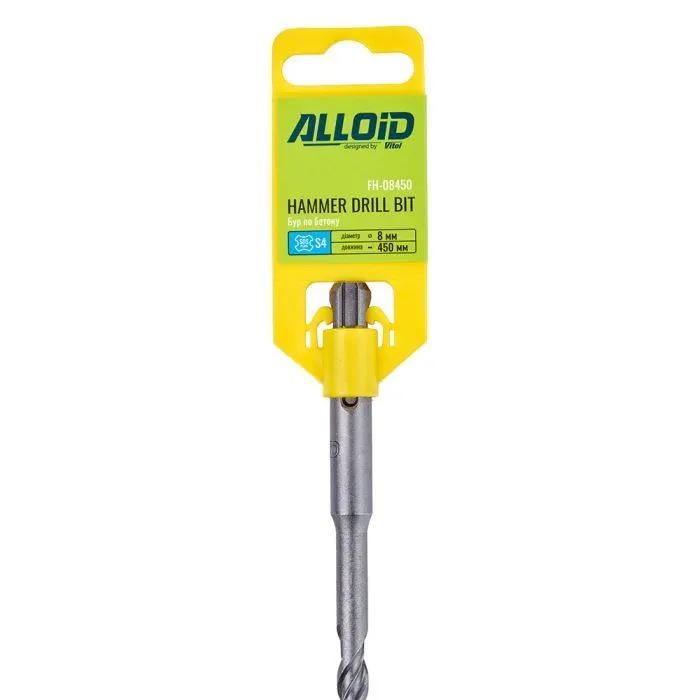 Бур Alloid по бетону, SDS-plus, S4, 8450мм (FH-08450) изображение 6