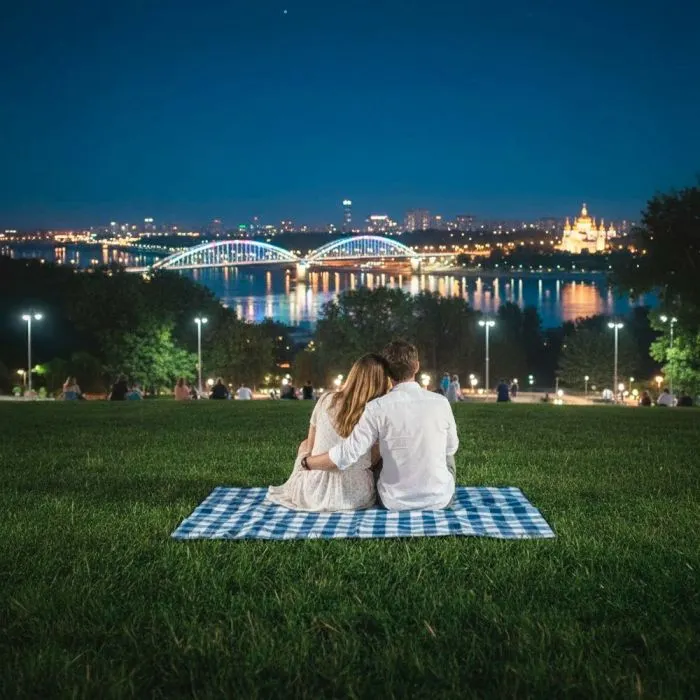 Туристичний килимок Soft Me Picnic для пікніка темно-синій (70030105-44) зображення 9