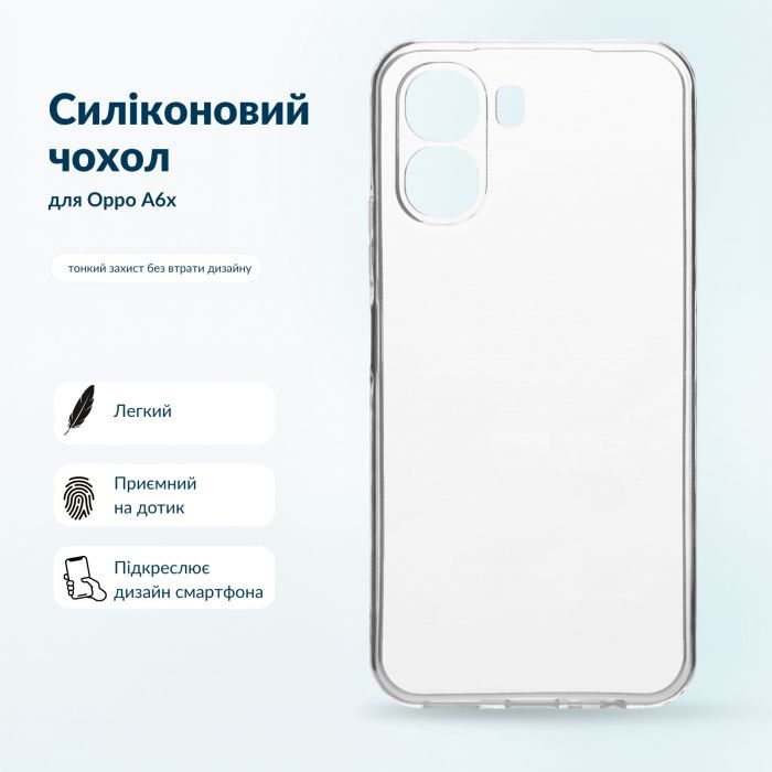 Чохол до мобільного телефона BeCover Silicone Oppo A6x Black (716077) зображення 5