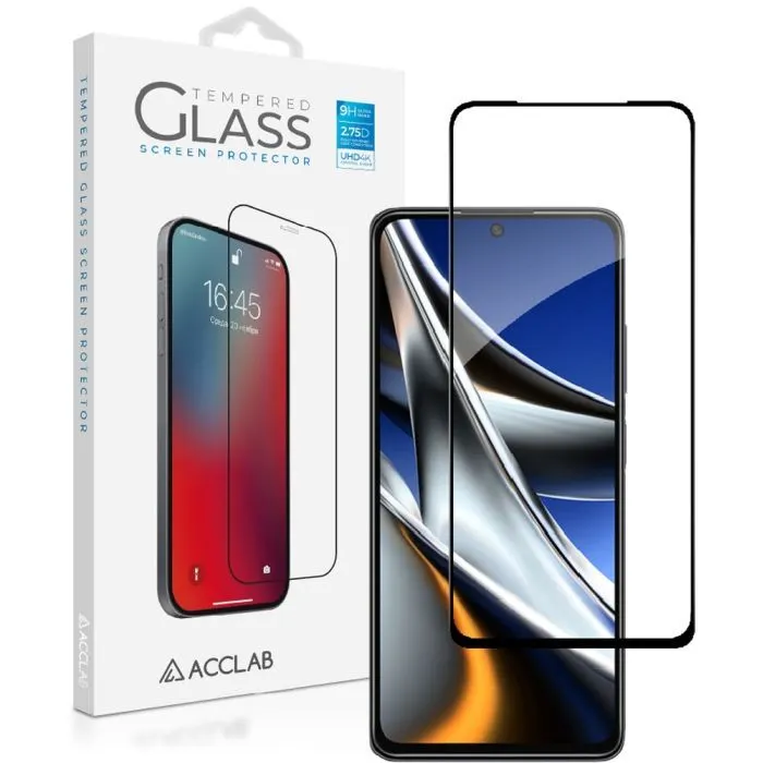 Скло захисне ACCLAB Full Glue Xiaomi Poco X4 Pro 5G Black (1283126535215) зображення 2
