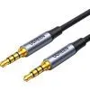 Кабель мультимедийный 3.5mm M to 3.5mm M 3.0m (4pin) AV183 aluminum gray Ugreen (20785) изображение 2