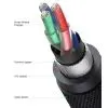 Кабель мультимедийный 3.5mm M to 3.5mm M 3.0m (4pin) AV183 aluminum gray Ugreen (20785) изображение 4