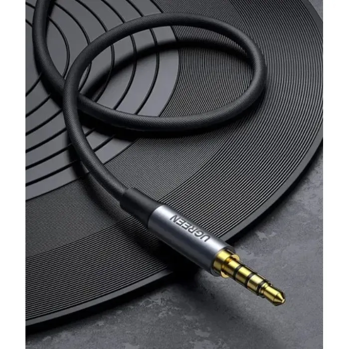 Кабель мультимедийный 3.5mm M to 3.5mm M 3.0m (4pin) AV183 aluminum gray Ugreen (20785) изображение 9