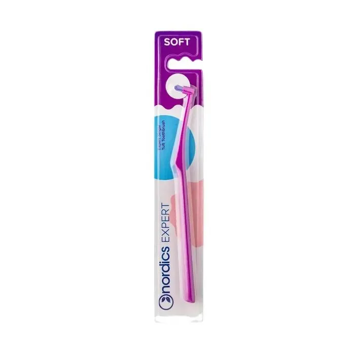 Зубна щітка Nordics Single Tuft Soft Violet Монопучкова (3800503056002)