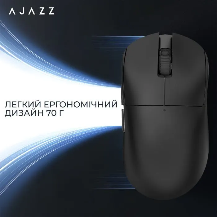 Мишка Ajazz x Nacodex NJ08-MC Wireless/Bluetooth/USB White (NJ08-MC-W) зображення 12