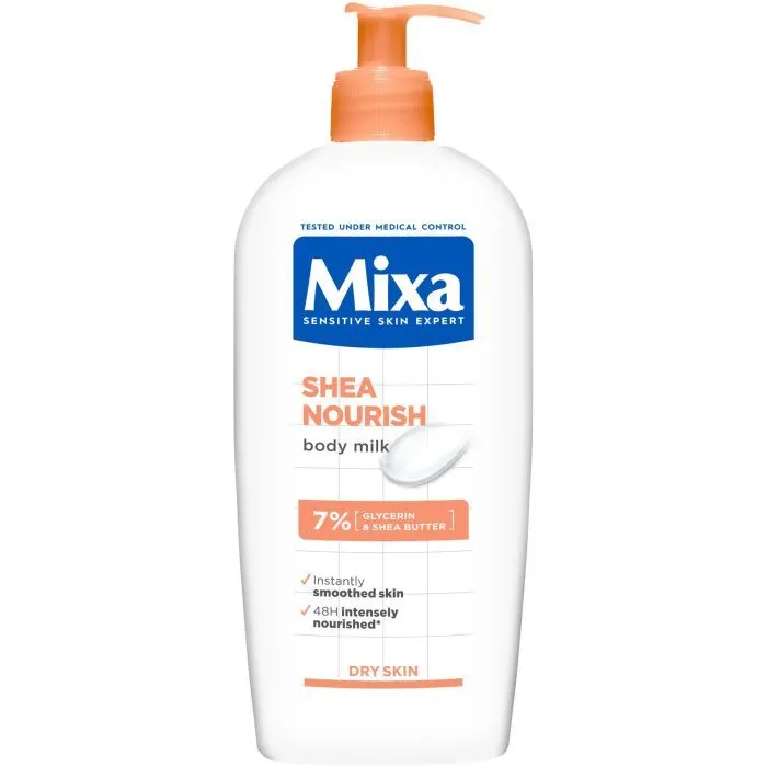 Молочко для тіла Mixa Shea Nourish Body Milk 400 мл (3600551164199)