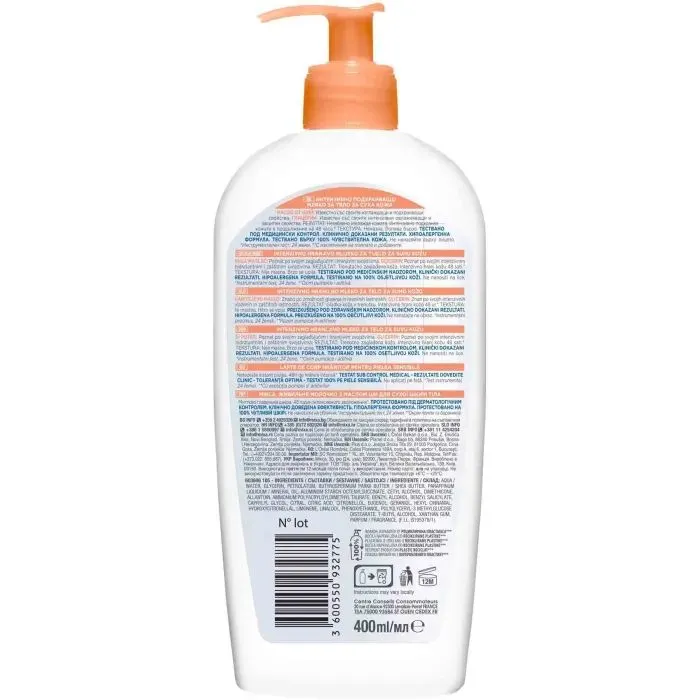Молочко для тіла Mixa Shea Nourish Body Milk 400 мл (3600551164199) зображення 2