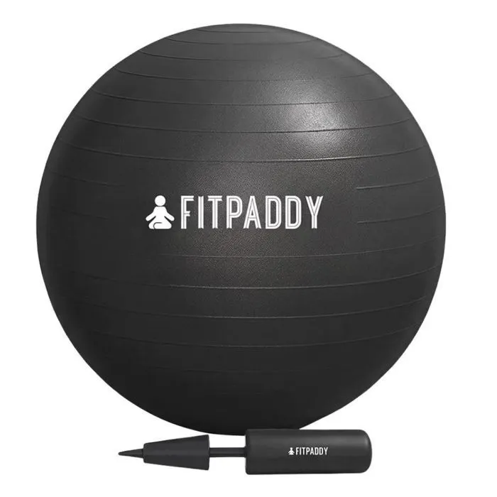 М'яч для фітнесу Fitpaddy 65 см чорний (GBALL65)