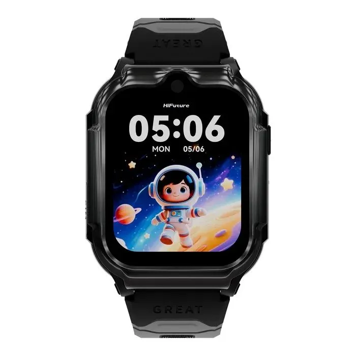 Смарт-годинник HiFuture Kidguard G1 з GPS, 4G та камерою Black Grey (KidguardG1.Black-Grey)