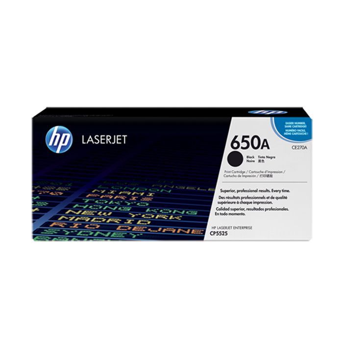 Картридж HP CLJ  650A black /CP5525 (CE270A)
