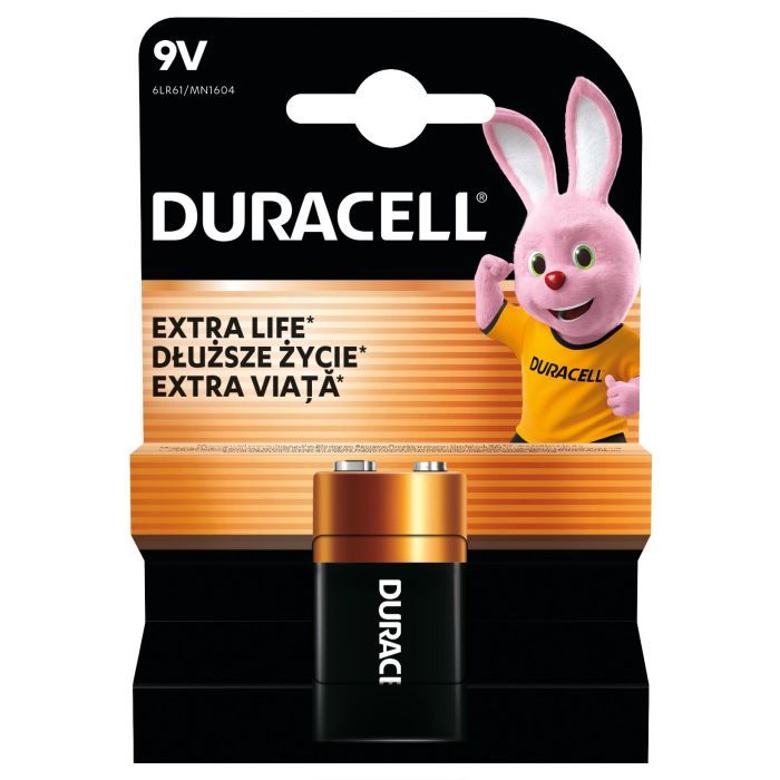 Батарейка Duracell 9V щелочная 1шт. в упаковке (5000394066267 / 81483681) изображение 2