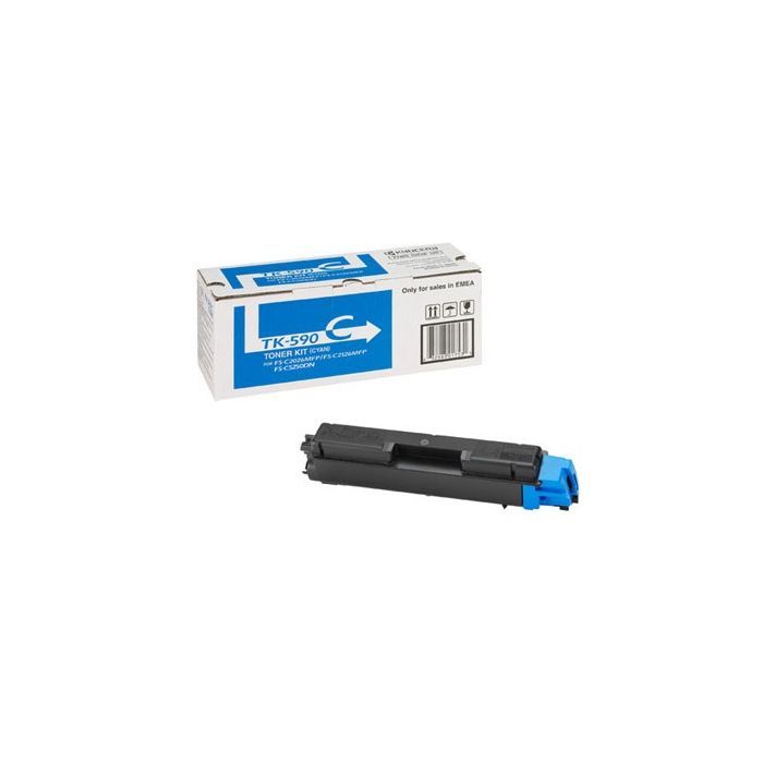 Тонер-картридж Kyocera TK-590C cyan (FS-C2026/2126/5250) (1T02KVCNL0)
