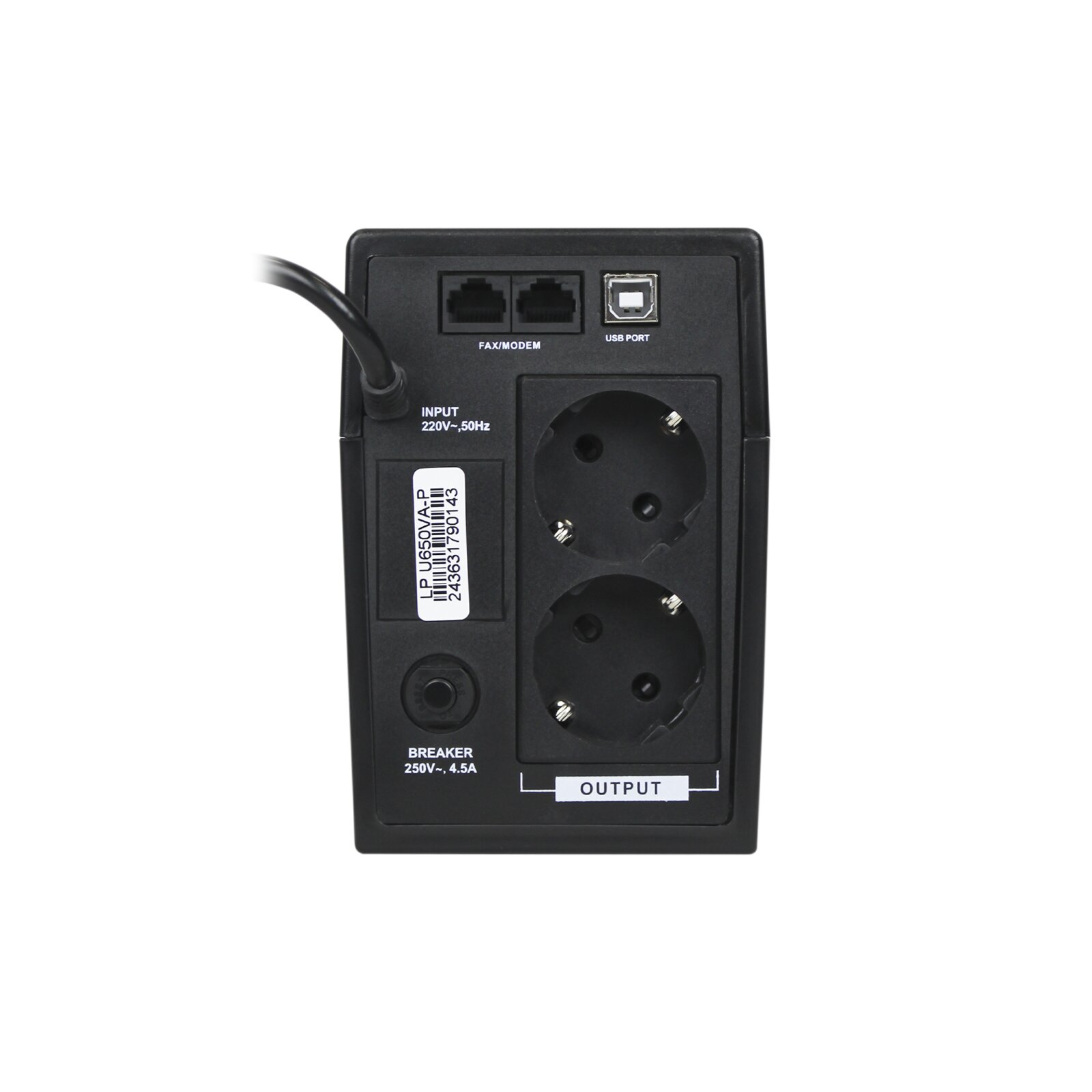 Пристрій безперебійного живлення LogicPower U650VA-P USB (2436) зображення 4