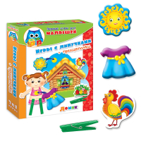 Настольная игра Vladi Toys Домик прищепочки-липучки (рус. язык) (VT1307-02-2) изображение 3