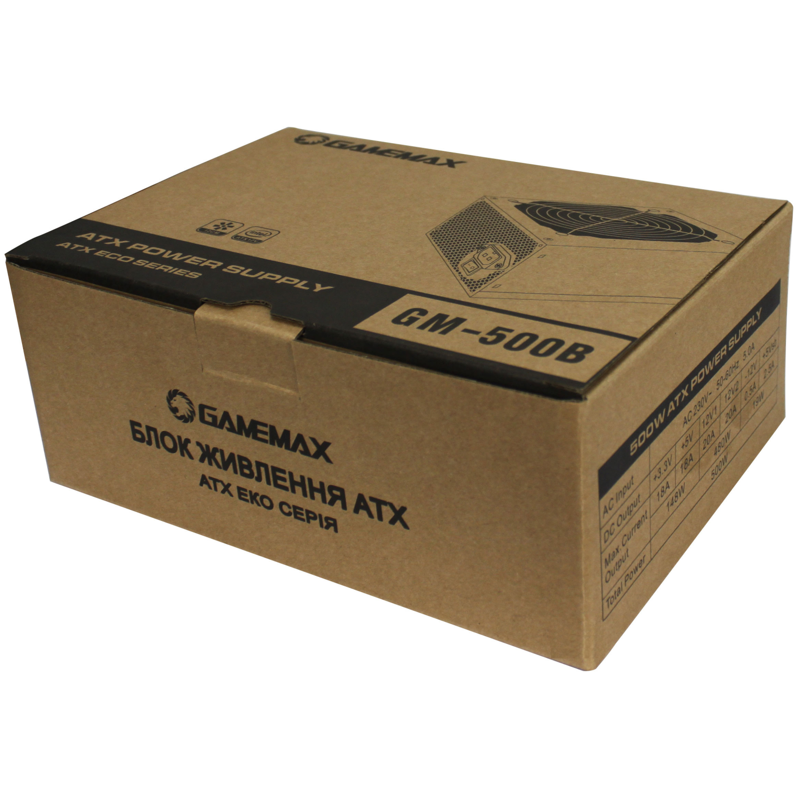 Блок питания Gamemax 500W (GM-500B) изображение 5