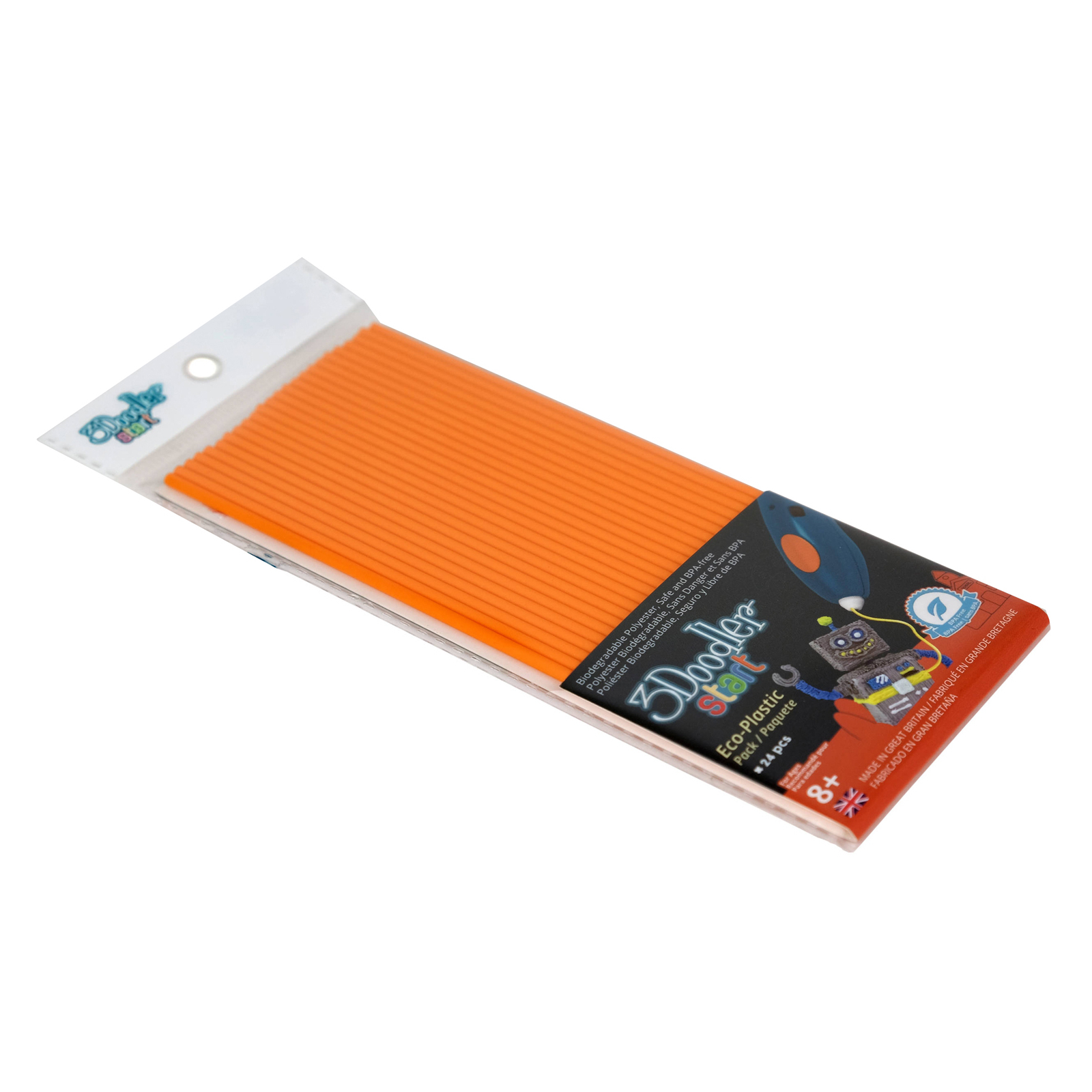Стержень для 3D-ручки 3Doodler Start оранжевые 24 шт (3DS-ECO06-ORANGE-24)