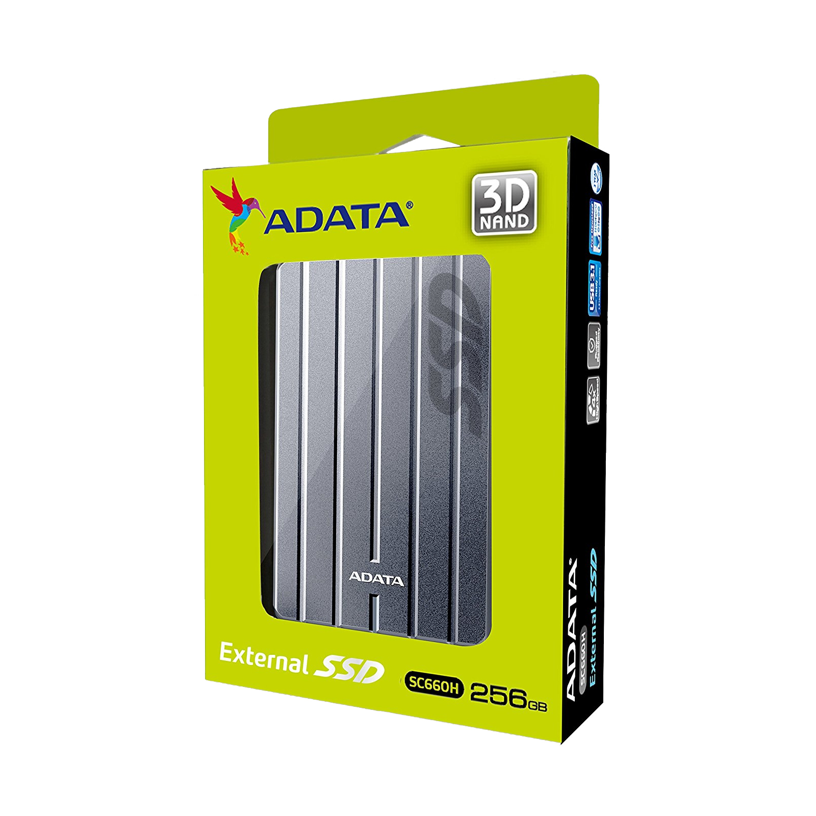 Накопичувач SSD USB 3.1 256GB ADATA (ASC660H-256GU3-CTI) зображення 7