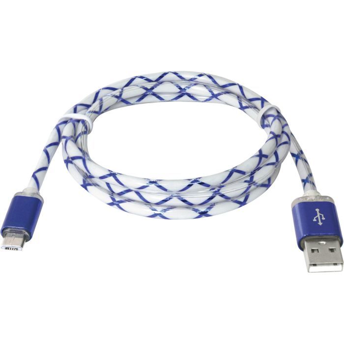 Дата кабель USB08-03LT USB - Micro USB, RedLED backlight, 1m Defender (87556) изображение 2
