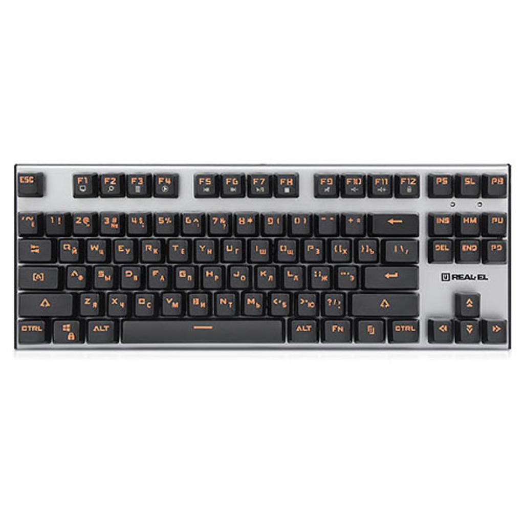 Клавіатура REAL-EL M07, black-silver