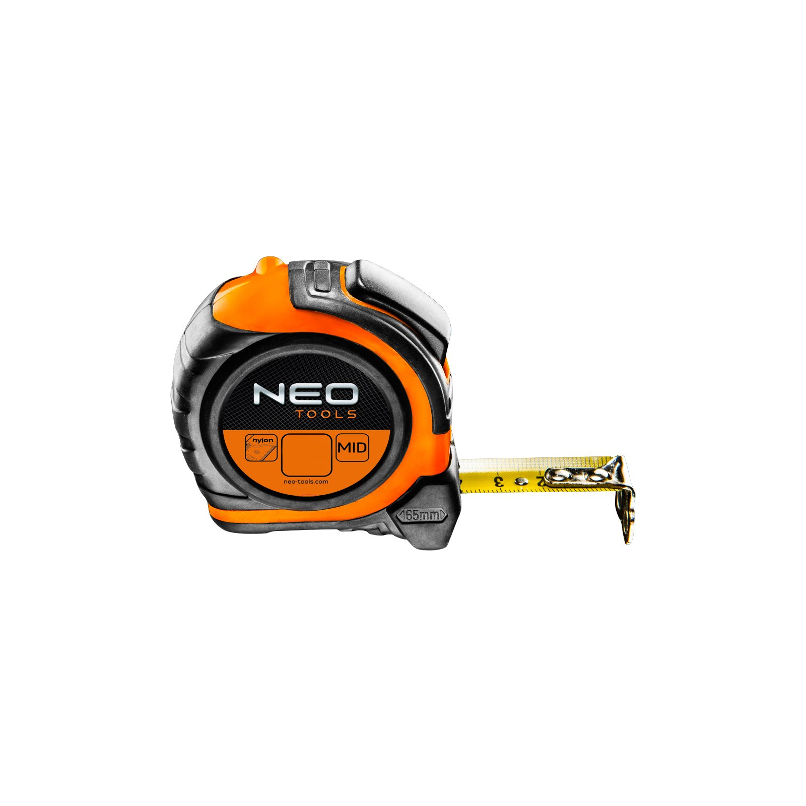 Рулетка Neo Tools сталева стрічка 5 м x 25 мм, магніт, двосторонній (67-195)